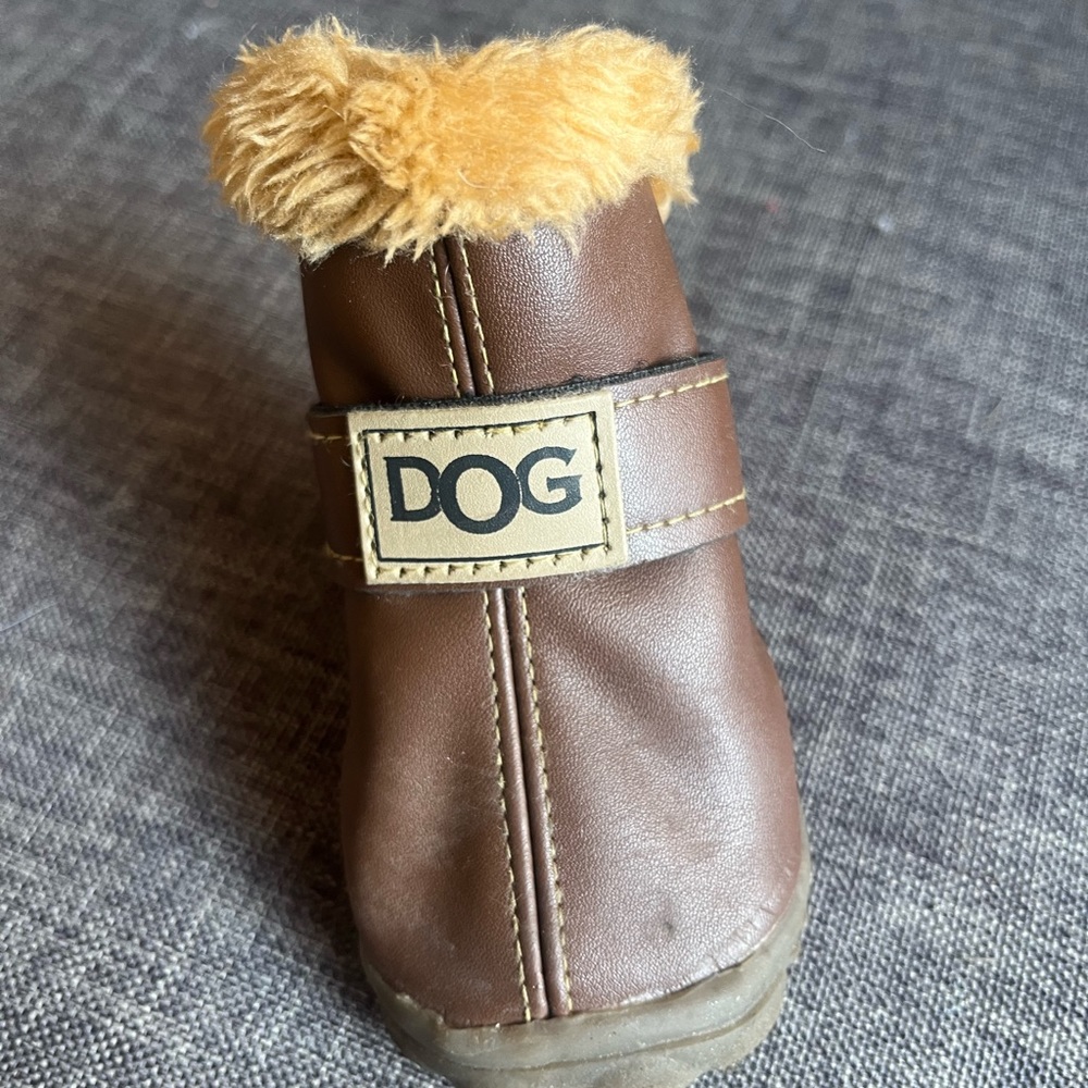 Dog Ugg style winter booties